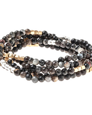 Picasso Jasper With Gold and Silver Accents Gemstone Wrap