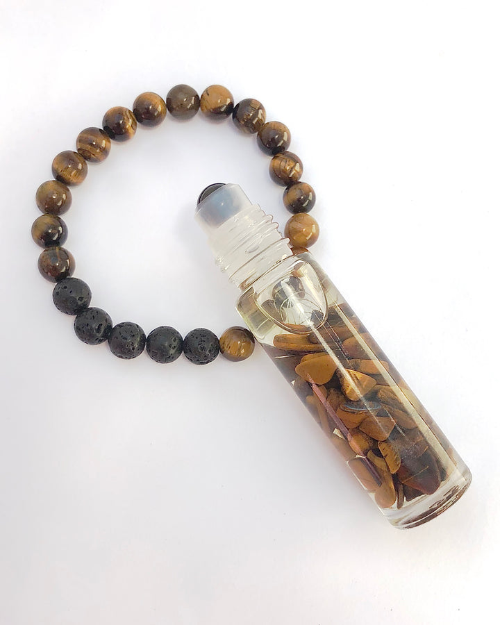 Tiger Eye Roll On and Bracelet - PROTECTION