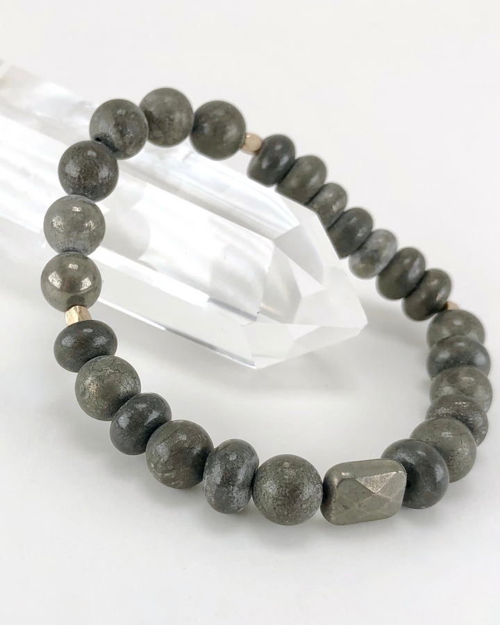 Pyrite Gemstone Bracelet