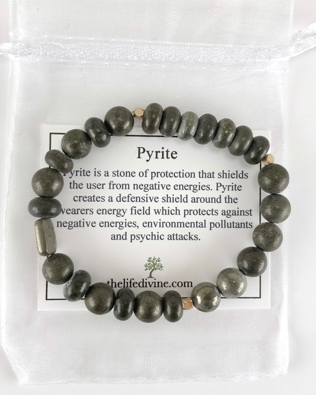 Pyrite Gemstone Bracelet