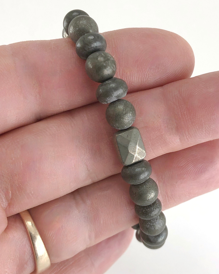 Pyrite Gemstone Bracelet