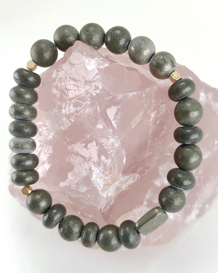 Pyrite Gemstone Bracelet