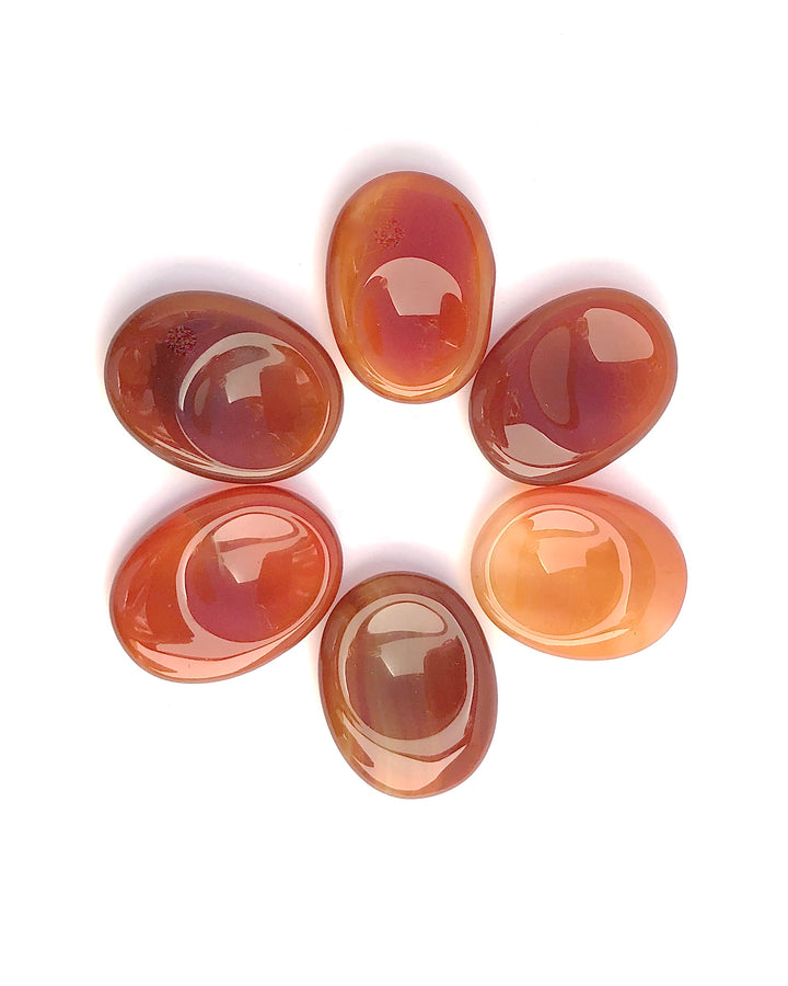 Red Agate Worry Stone