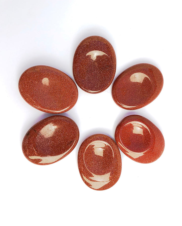 Red Goldstone Worry Stone