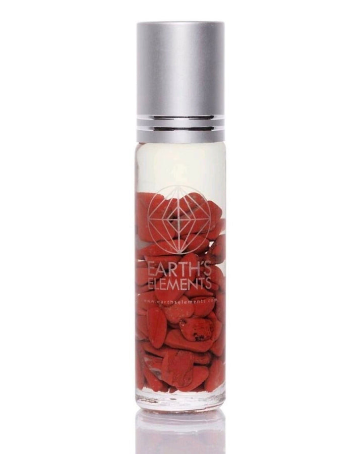 Red Jasper Essential Oil Gemstone Roll On - PASSION