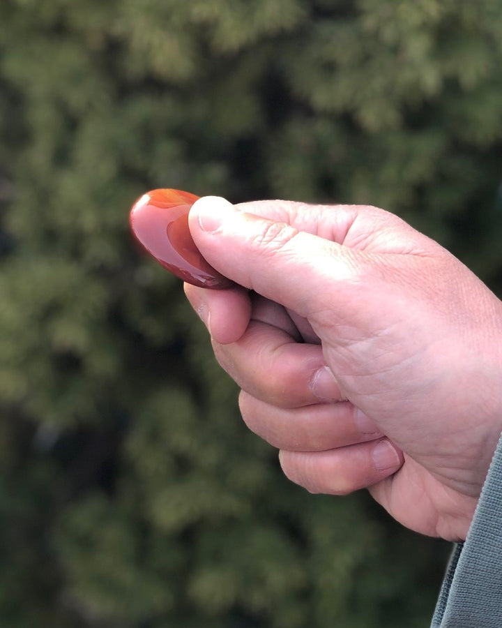 Red Agate Worry Stone