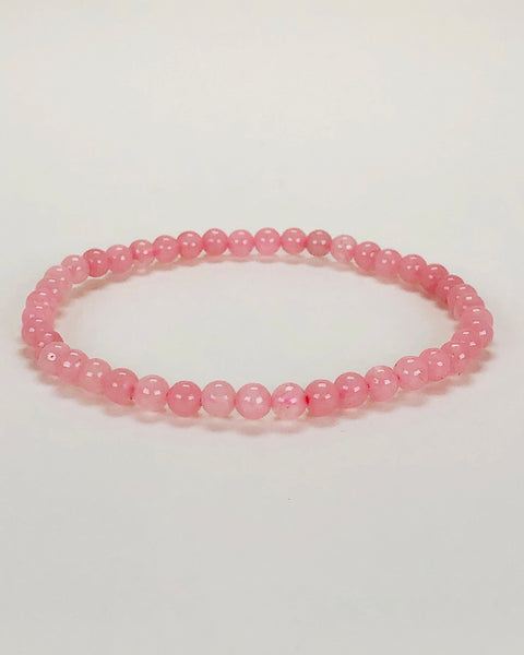 Children's Rose Quartz 4mm Gemstone Bracelet