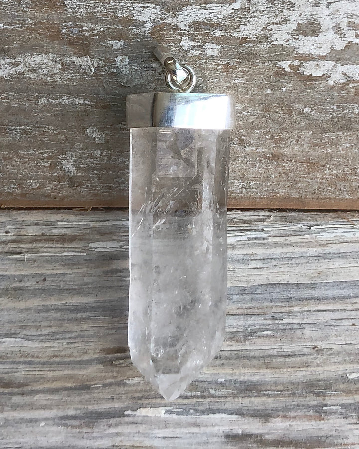 Rough Quartz Crystal Pendant