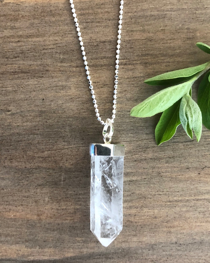 Rough Quartz Crystal Pendant