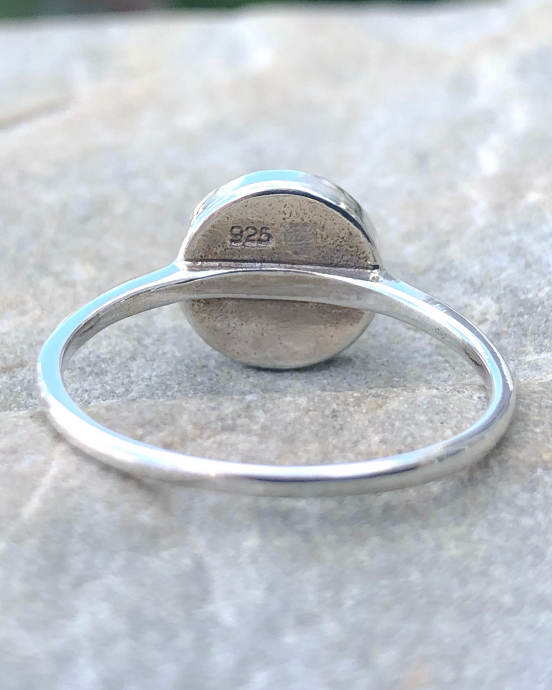 Sterling Silver Round Turquoise Ring