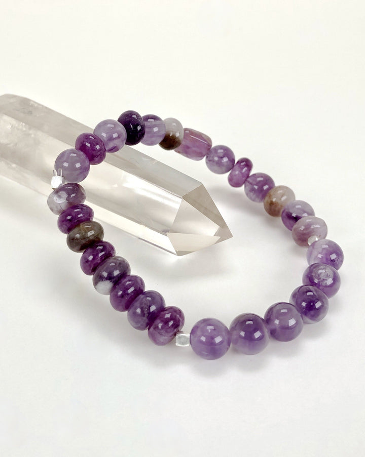 Amethyst 8mm Gemstone Bracelet