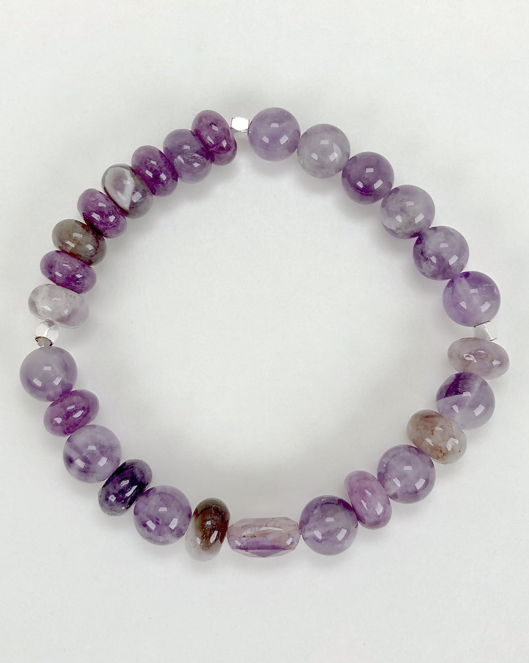 Amethyst 8mm Gemstone Bracelet