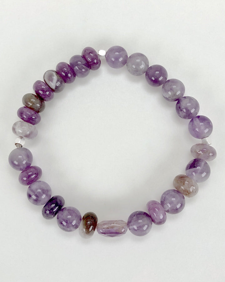 Amethyst 8mm Gemstone Bracelet