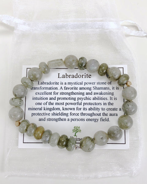 Labradorite 8mm Gemstone Bracelet