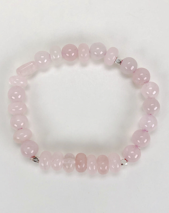 Rose Quartz 8mm Beaded Bracelet