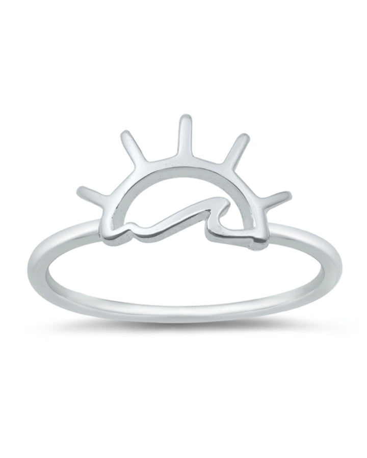 Sun and Sea Sterling Silver Ring