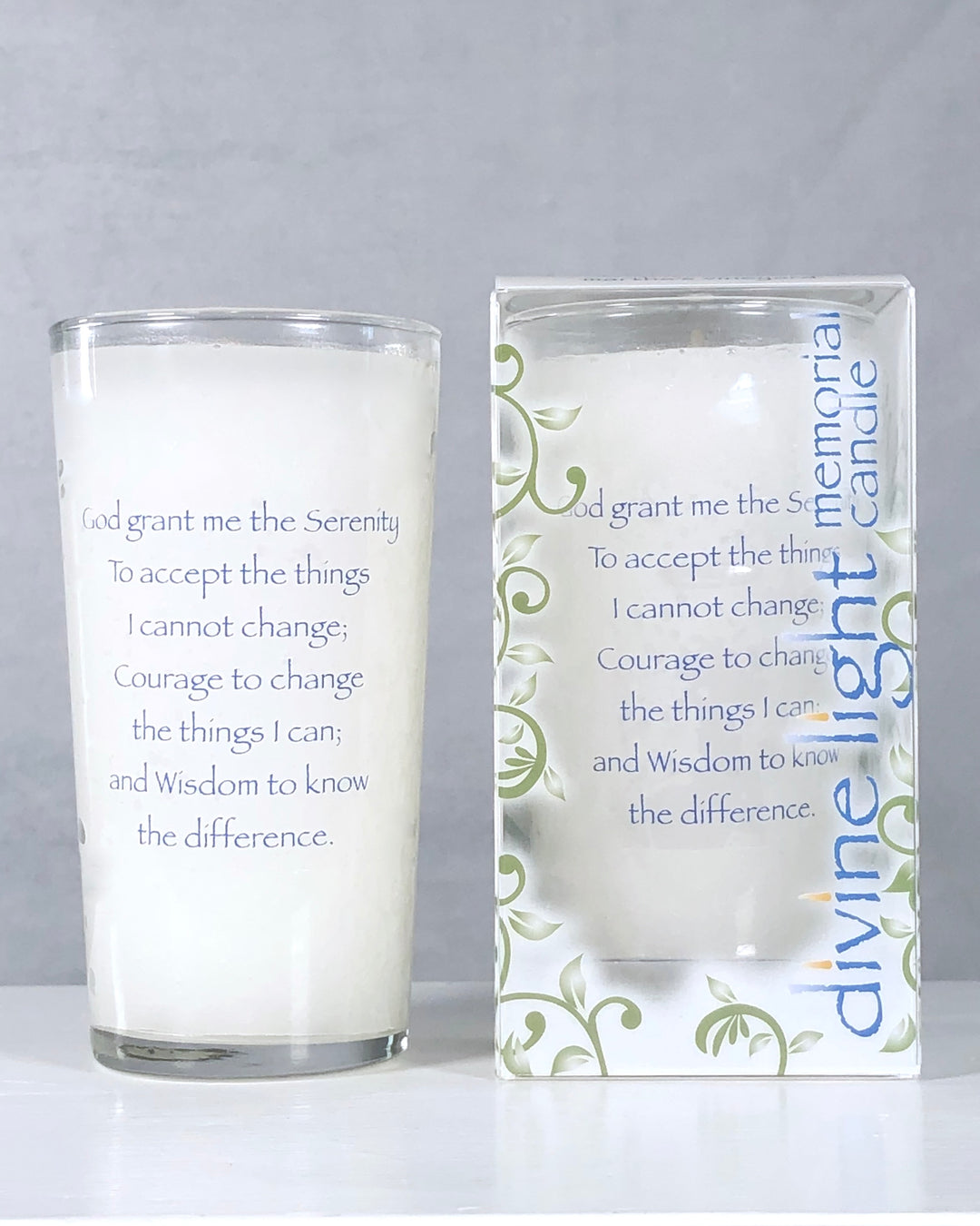 Serenity Prayer Memorial Candle