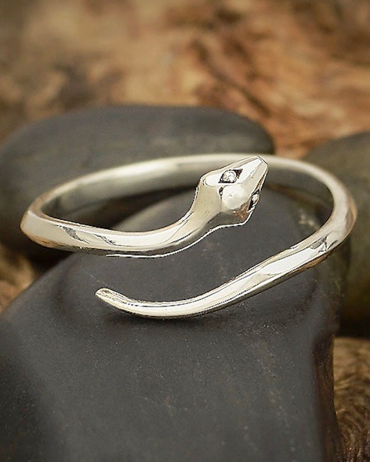 Snake Ring Sterling Silver Adjustable