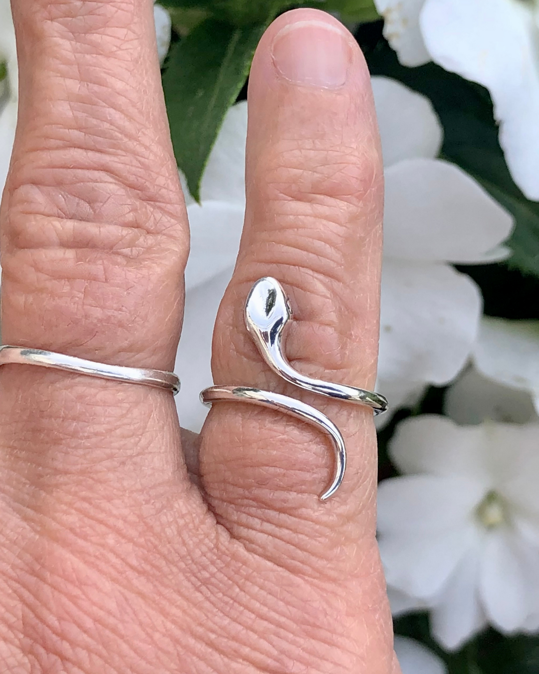 Sterling Silver Serpent Ring