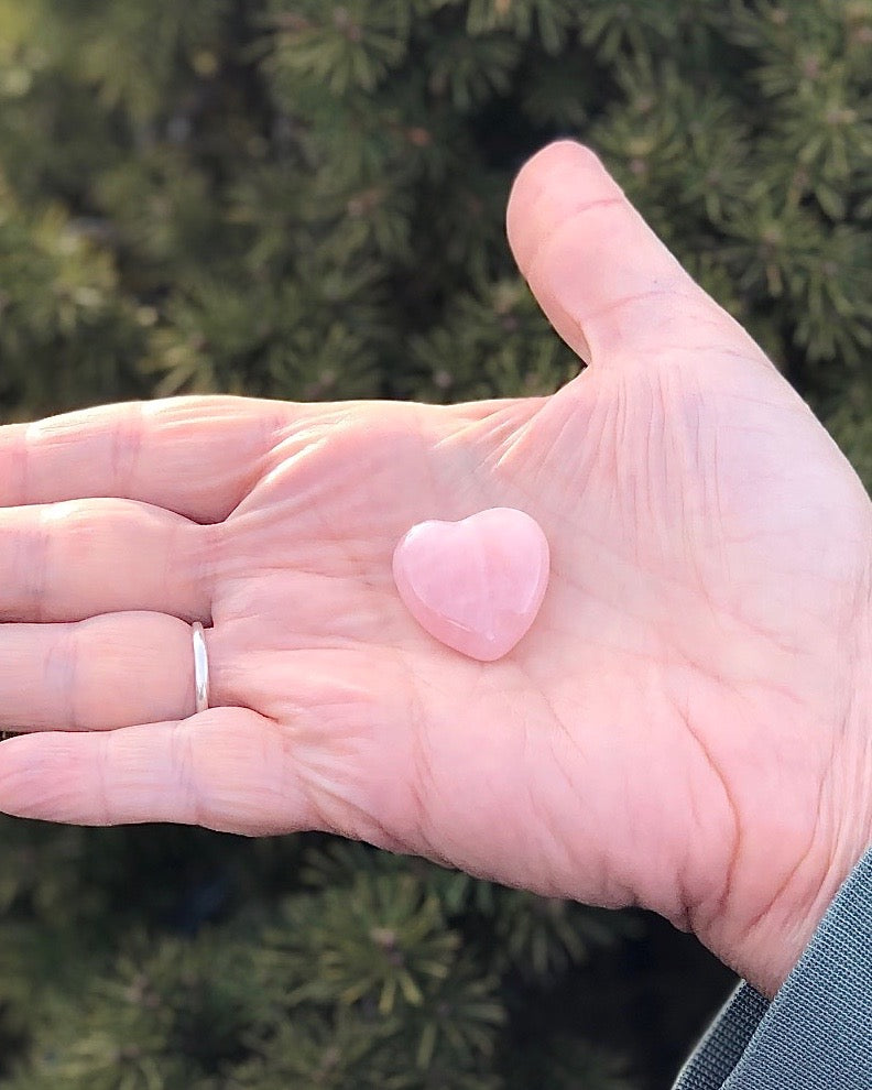 Rose Quartz Small Heart