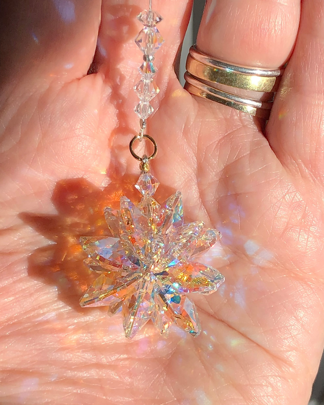 Starburst Cluster AB Crystal Sun Catcher