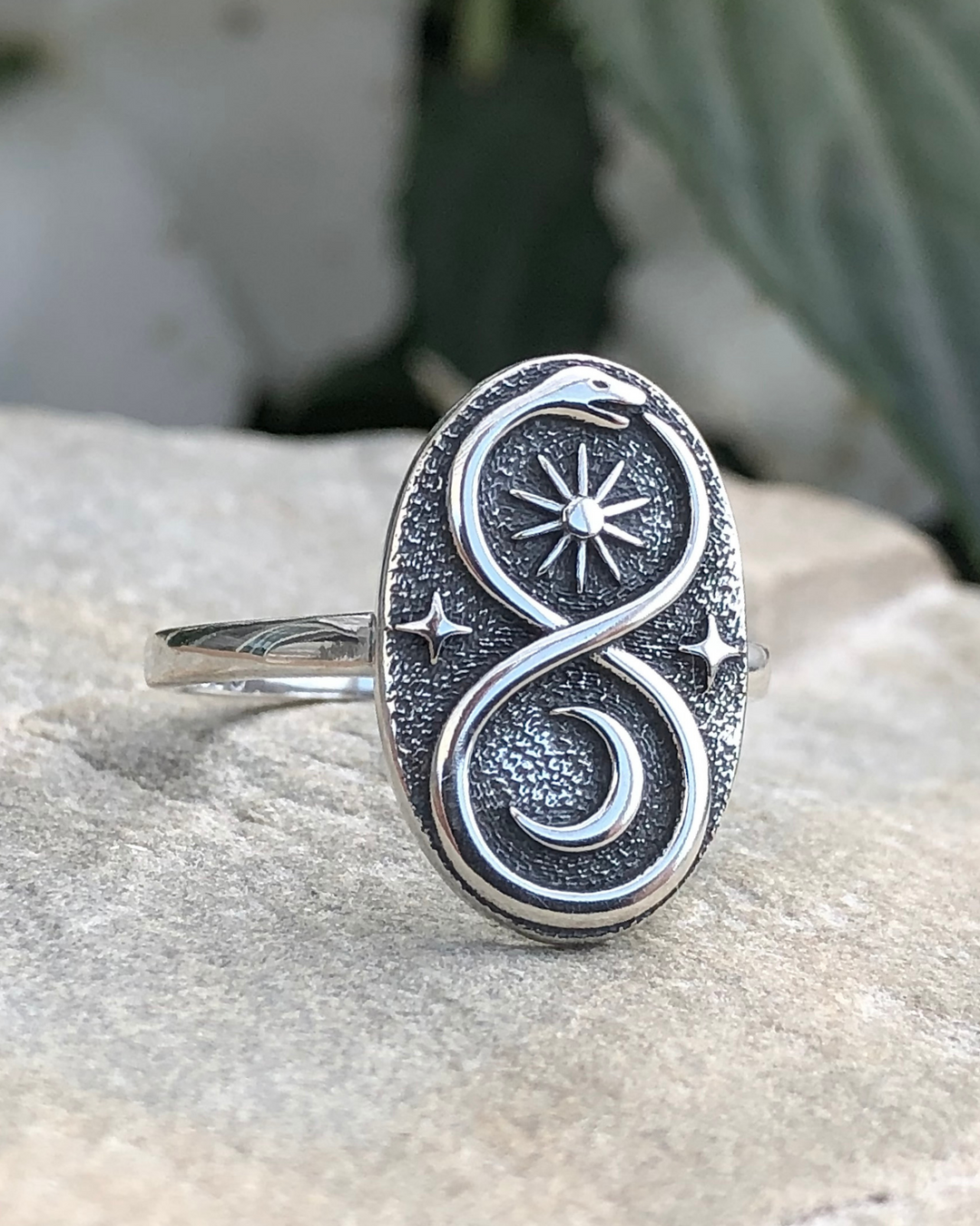 Sterling Silver Ouroboros Ring