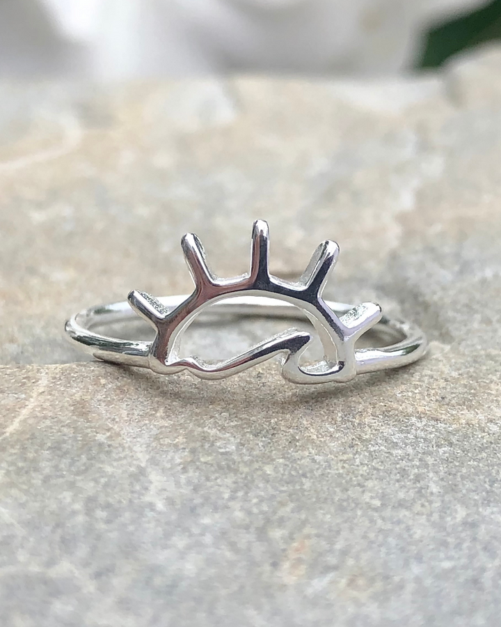 Sun and Sea Sterling Silver Ring