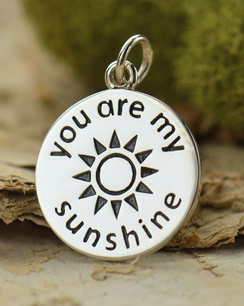 You are My Sunshine Silver Necklace