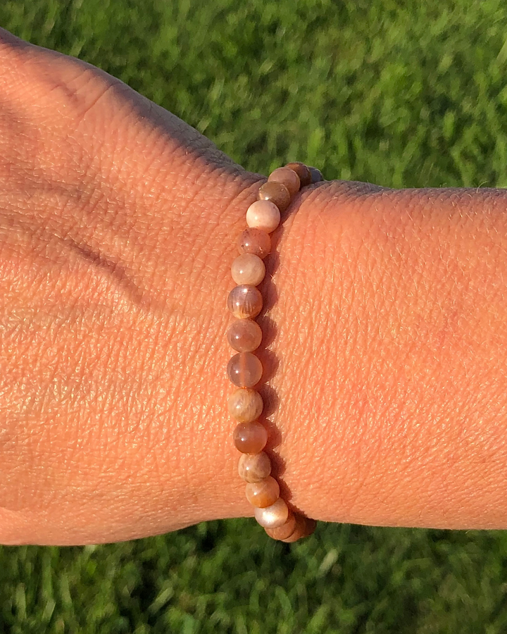 Sunstone 6mm Gemstone Bracelet