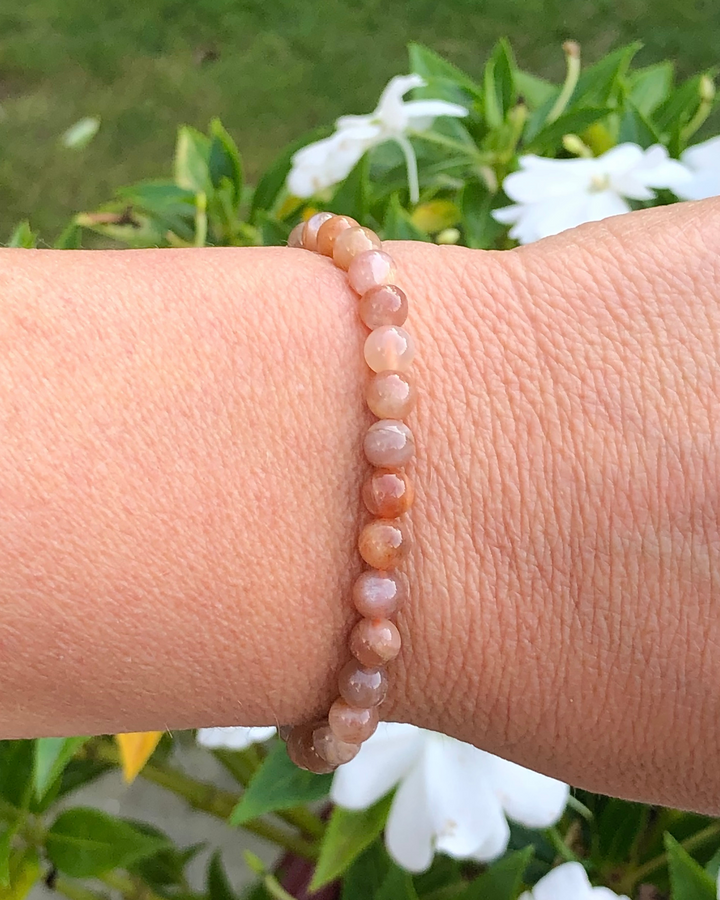 Sunstone 6mm Gemstone Bracelet