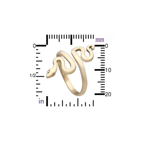 Serpent Ring Bronze Adjustable