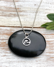 Wave Necklace With Emerson Quote