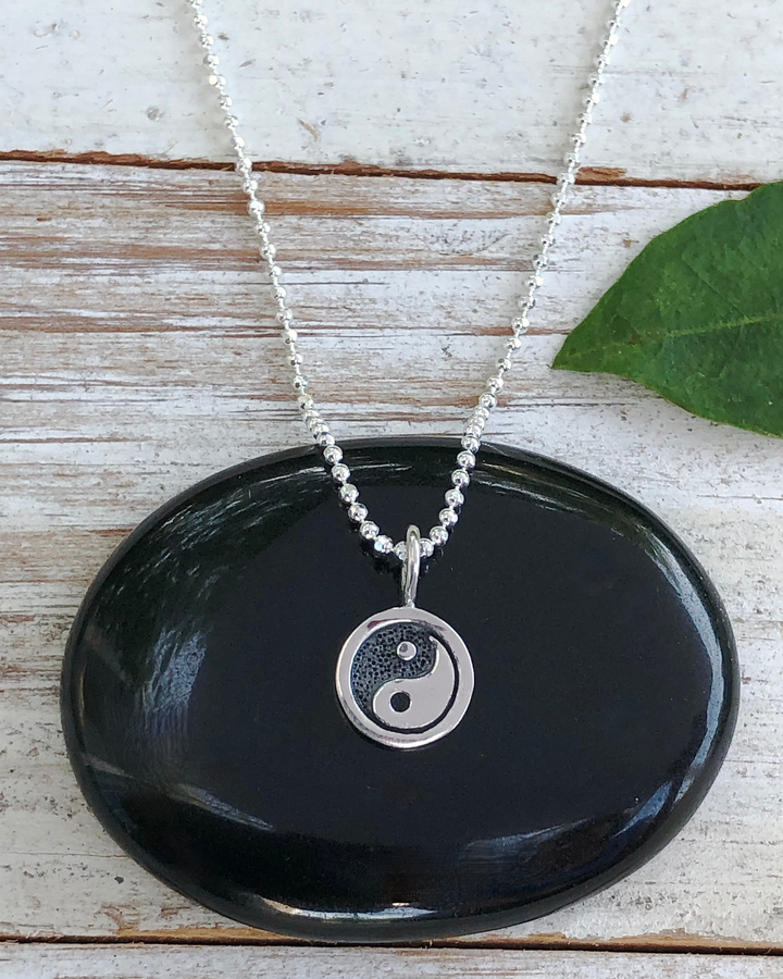 Silver Yin Yang Necklace