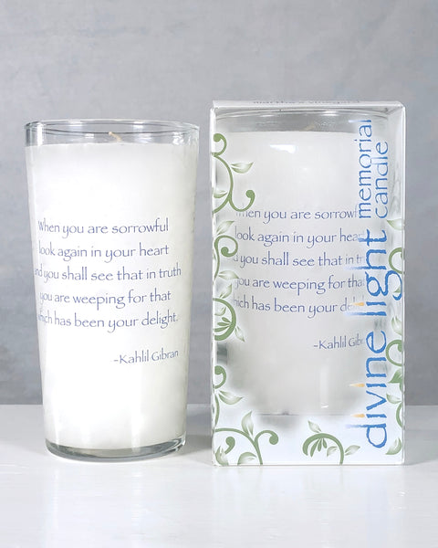 When You Are Sorrowful Memorial Candle